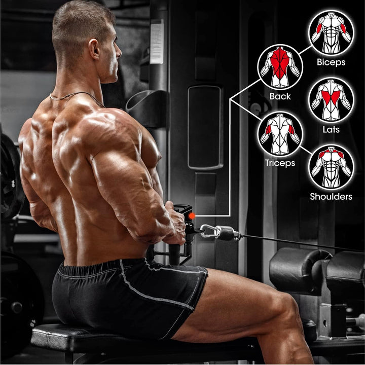 Yes4All Einhandgriff, Trizeps Griff, Fitness Griffe, Kabelzug, Seilzug Fitness, Latzug Griff, Gym Gr
