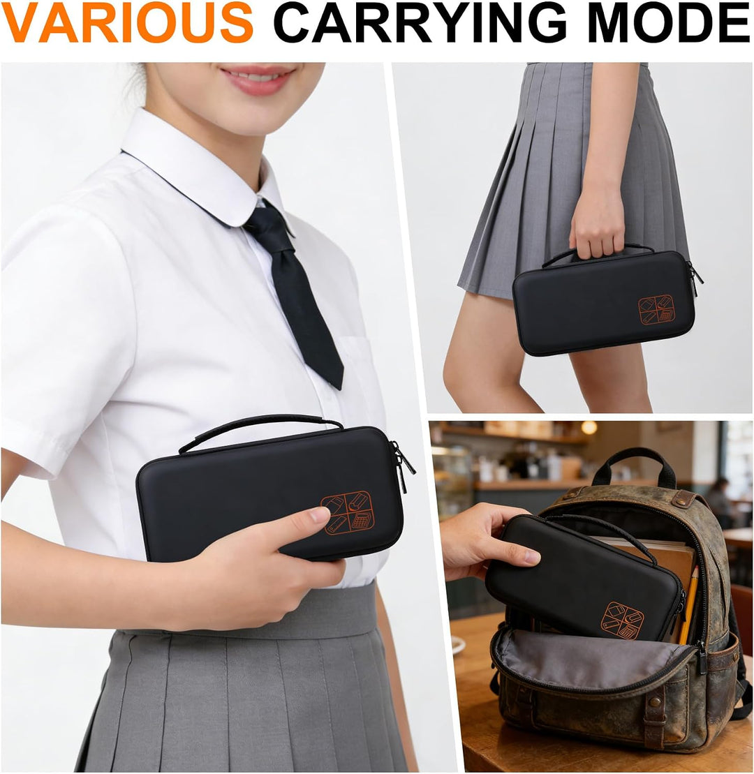 BOVKE Hard PU Graphing Calculator Carrying Case für Texas Instruments TI-30XS Multiview/TI-34 Multiv