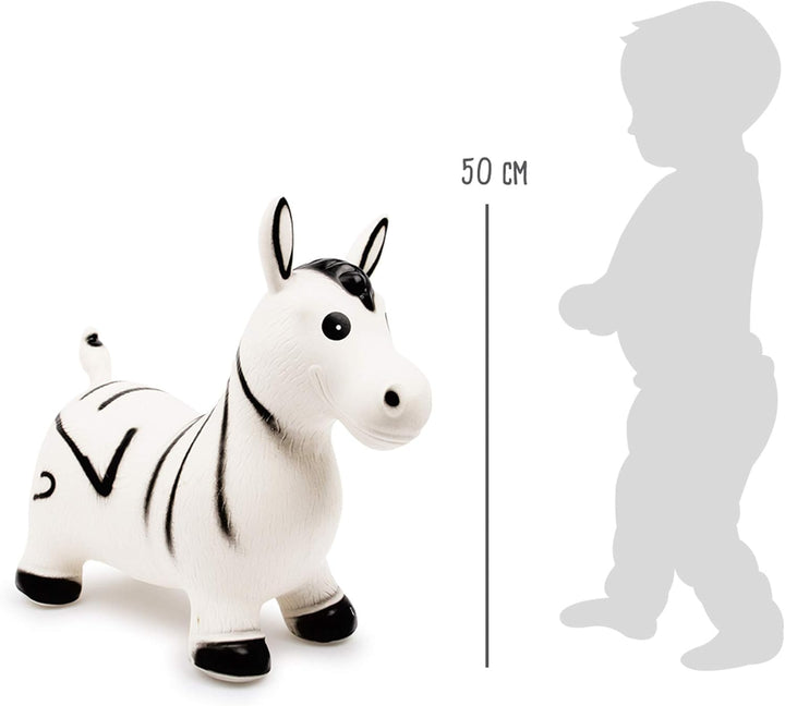 small foot Hüpftier "Zebra" für drinnen und draussen, aus robustem Kunststoff und nur 1,38 kg schwer
