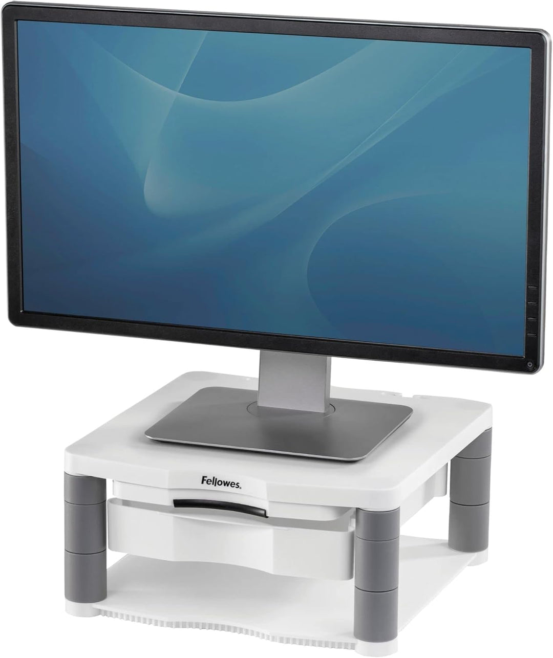 Fellowes Monitorständer Premium Plus, höhenverstellbar in 5 Stufen, ergonomisch, sehr stabil für Mon