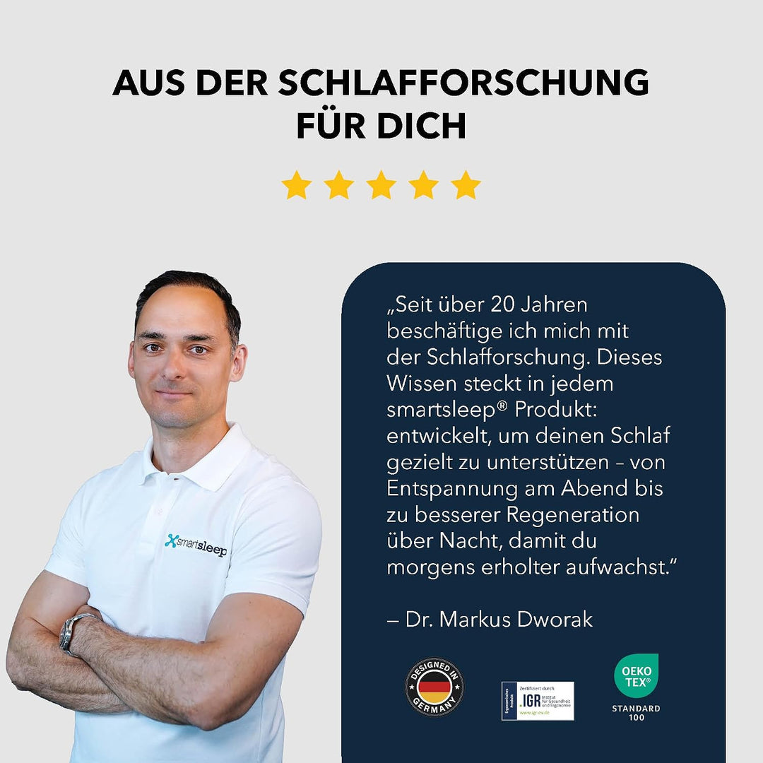 smartsleep® Orthopädisches Kissen - Nackenstützkissen Recovery Pillow – Ergonomisches Nackenkissen -