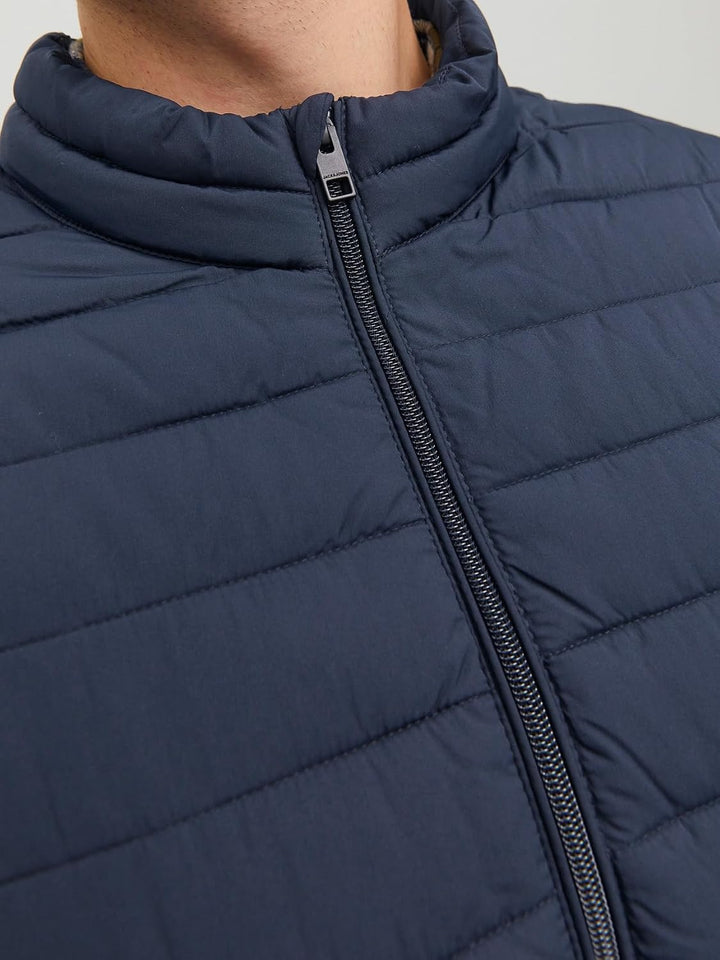 JACK &amp; JONES Herren Jjerecycle Puffer Collar Noos Gesteppt, Navy Blazer