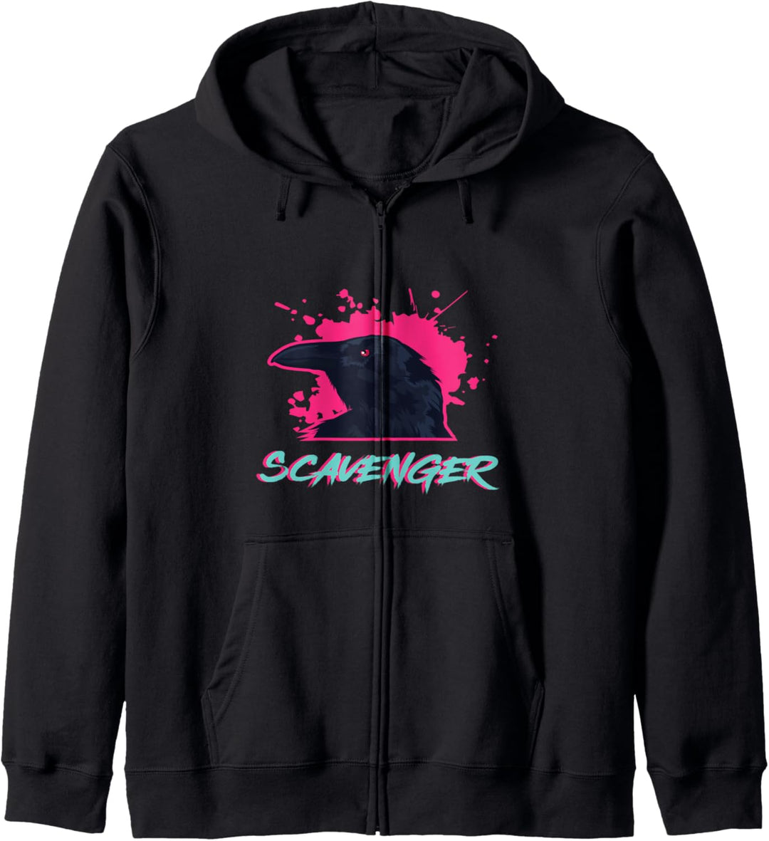 Gothic Rabe Schwarze Krähe Geschenk Gothic Rabe Kapuzenjacke