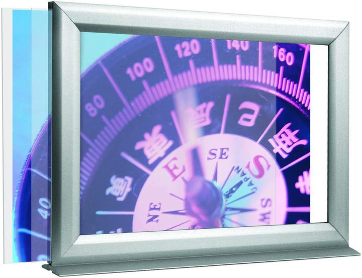 DISPLAY SALES Info Topper DIN A4 Klapprahmen Querformat Einschubrahmen doppelseitig mit Klebe-Standf