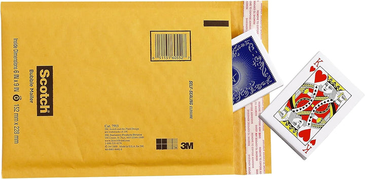 Scotch Luftpolster-Versandtasche, 24,1 x 34,3 cm, Grösse #4, Kraftpapier, 1/Packung (7974-25-CS), He
