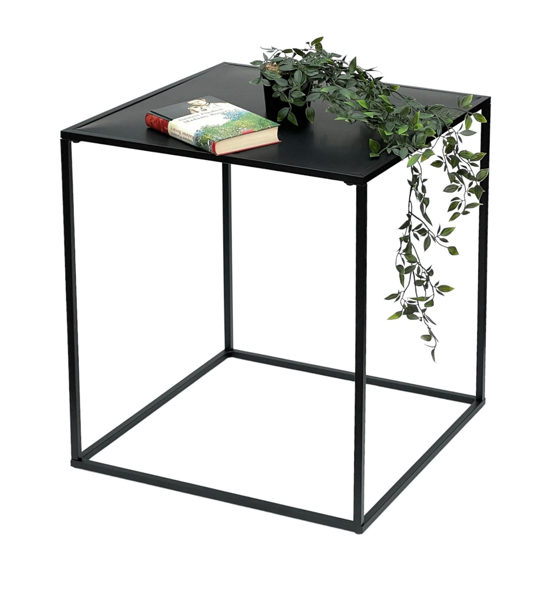 DanDiBo Couchtisch Schwarz Metall Beistelltisch Wohnzimmer 96252 Tisch Beistelltisch Sofatisch Küche