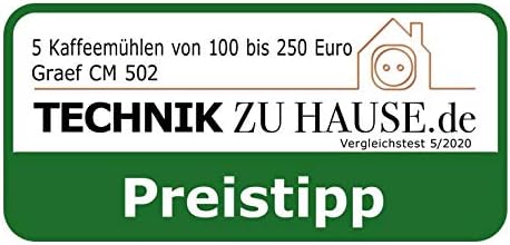 Graef CM502EU Kaffeemühle, 135, Edelstahl, schwarz