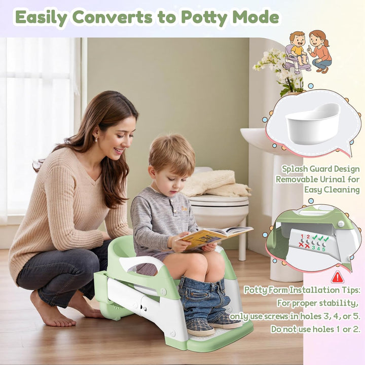 Toilettensitz Kinder, 3 IN 1 Toilettensitz Kinder mit Treppe für Jungen Mädchen, Upgraded 3-in-1 Bab