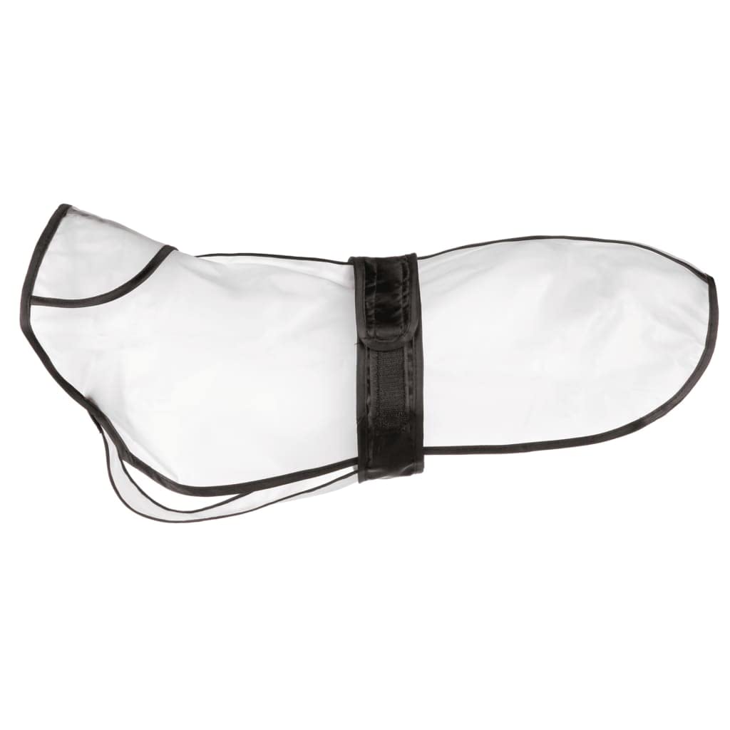Trixie Tarbes-Regenmantel, 46 cm, transparent/schwarz M: 46cm, M: 46cm