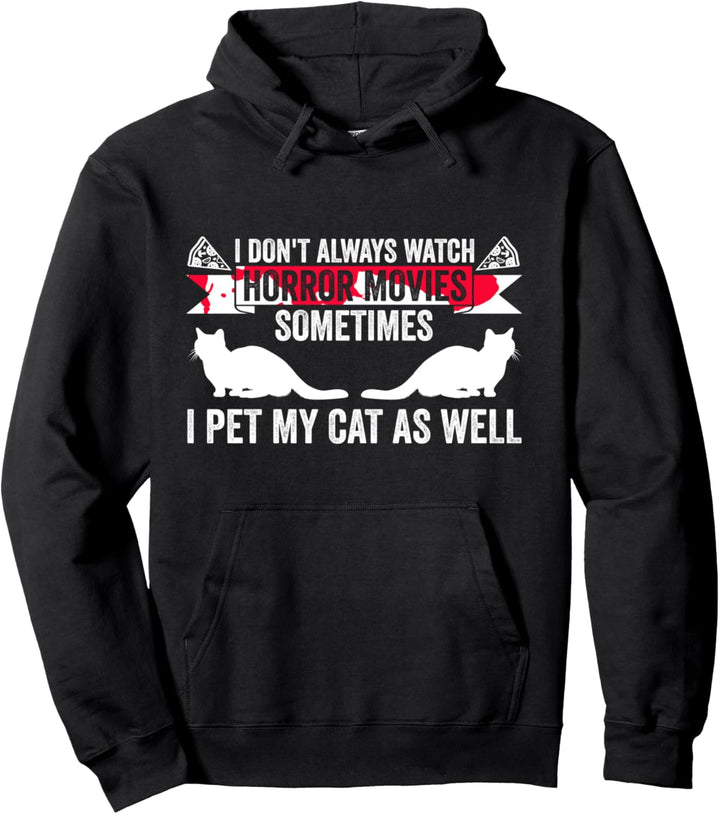 Ich sehe nicht immer Horror-Filme-Horrorfilm an Pullover Hoodie
