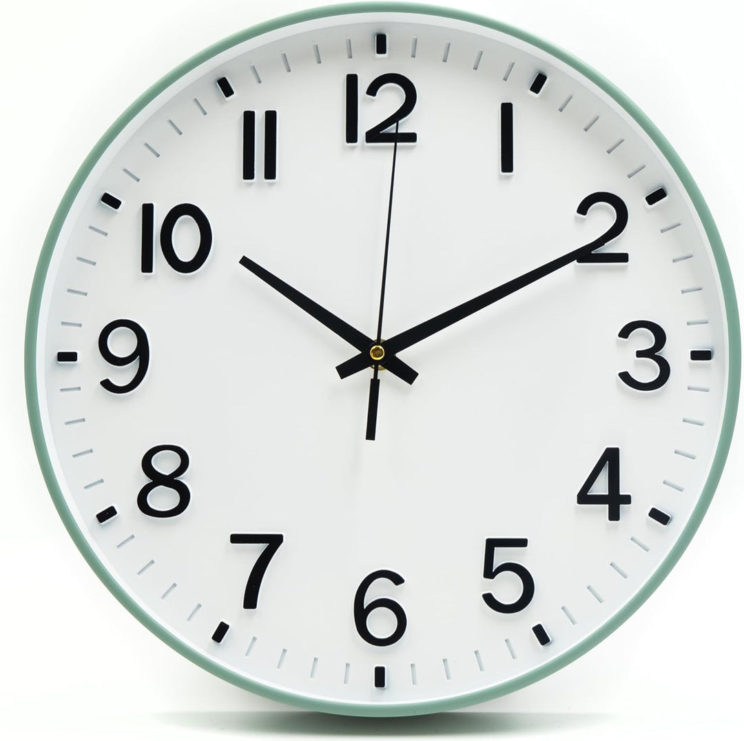 HZDHCLH 30cm Lautlos Wanduhr Schleichende Sekunde mit Arabisch Ziffer ohne Ticken für Dekoration Woh