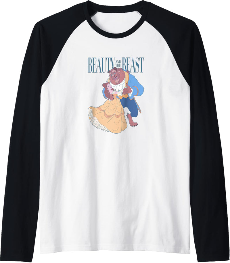 Disney Beauty And The Beast Belle And Beast Classic Portrait Raglan