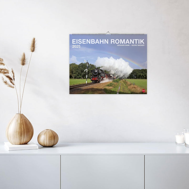 Eisenbahn Romantik Posterkalender 2025: Besonderer Wandkalender mit 12 traumhaften Fotos von seltene