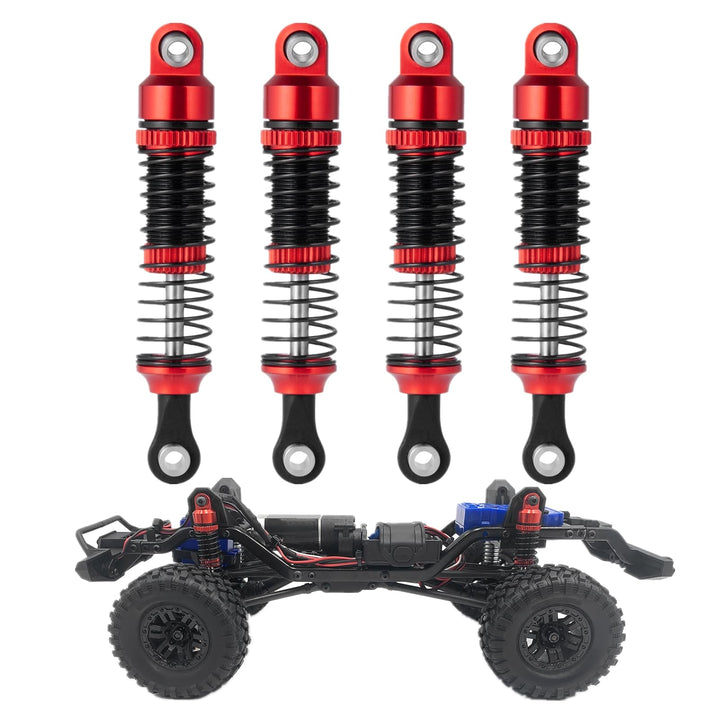 Runup Metall-Stossdämpfer für TRX4M, TRX-4M, Bronco Defender 1/18 RC Crawler, Auto-Upgrade-Teile, 4