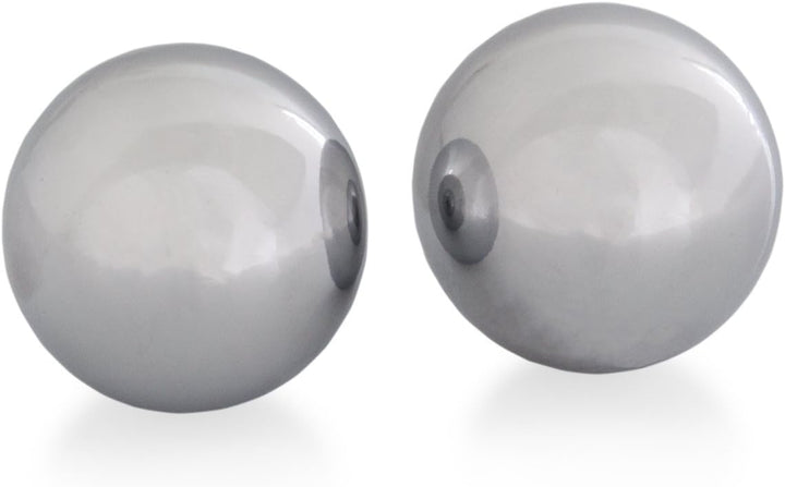 Meditation Qi-Gong-Kugeln mit Klangwerk | Klangkugeln | Yin Yang | Design Metall silber | verschiede