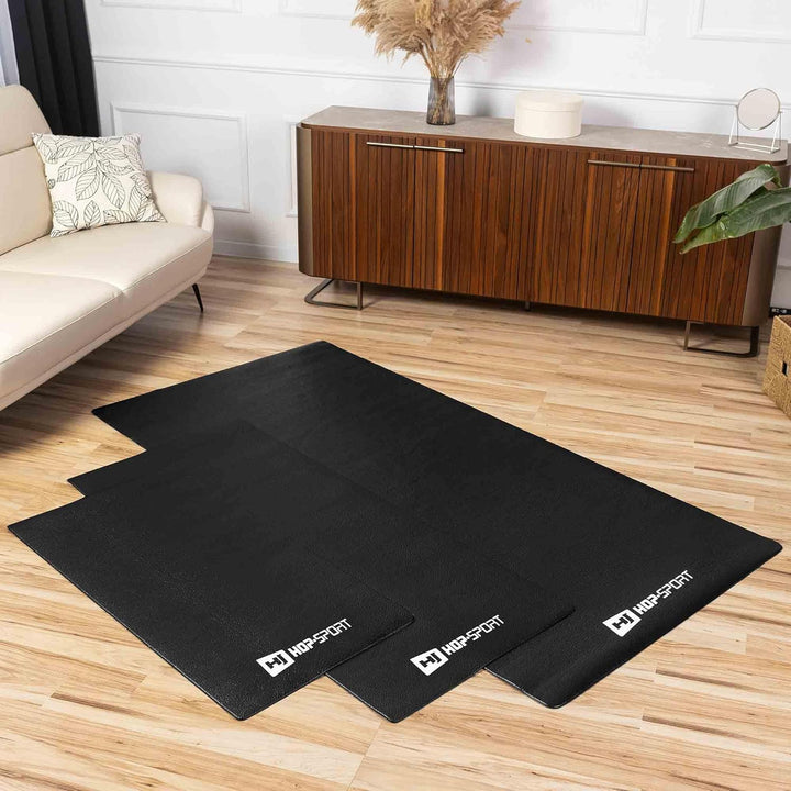Hop-Sport Bodenschutzmatte aus PVC 0,6mm Dicke Unterleg und Schutzmatte für Fitness &amp; Sportgeräte in