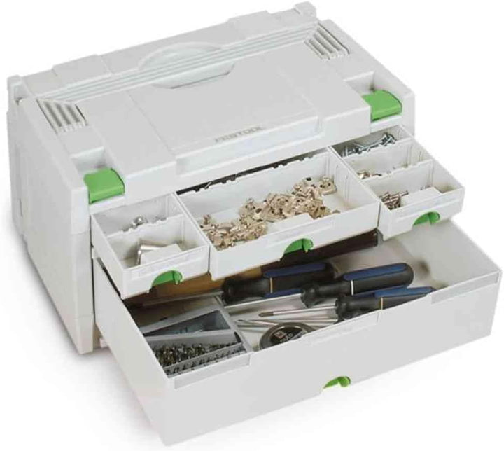FESTOOL Schubladen Sortainer SYS 3 SORT/6 Schubladen 395 x 295 x 210 mm, 1 Stück,491984, 6 Schublade