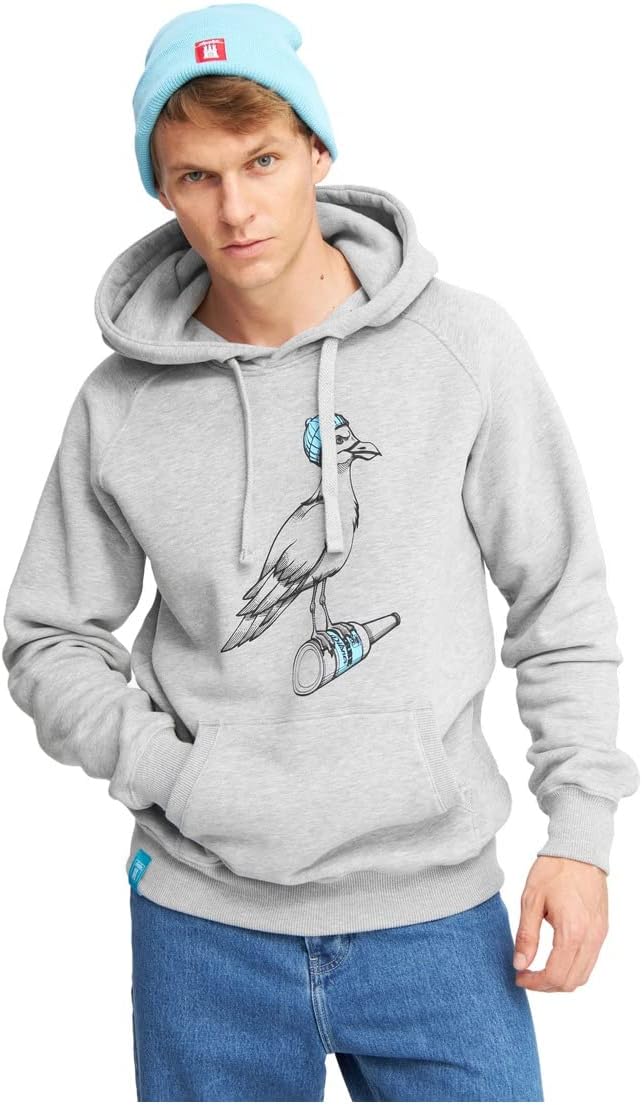 derbe Sturmmöwe Mono - Hoodie M Grey Melange, M Grey Melange