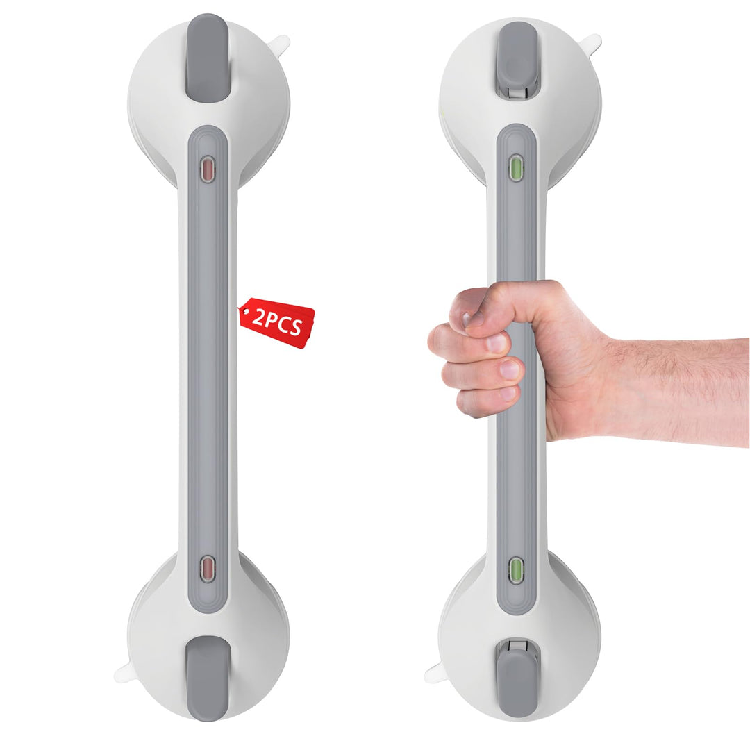 2 Stück 16in Haltegriff Dusche Haltegriffe für Senioren | Haltegriff mit Saugnapf für Senioren, Mobi