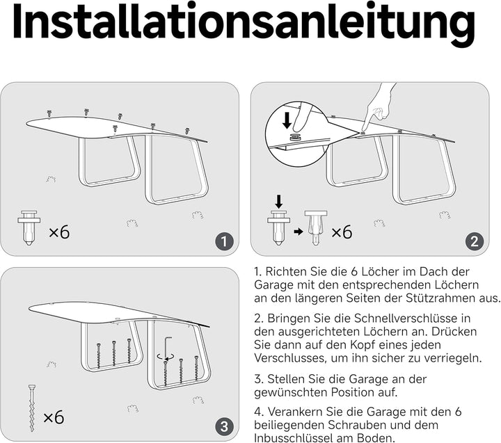 DREAME Roboter Mäher Garage, Schutz vor schlechtem Wetter und Sonneneinstrahlung, wasserdicht, einfa