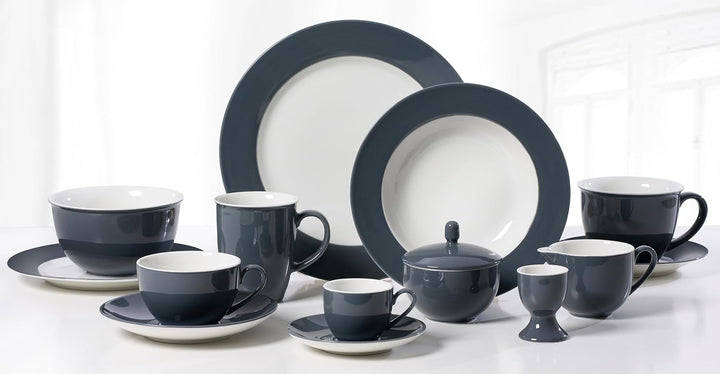 Tafelservice Doppio, 8-teilig, Anthrazit Anthrazit Tafelservice, Anthrazit Tafelservice