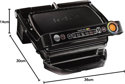 TEFAL GC7128 OPTIGRILL+ Kontaktgrill | 6 Automatikprogramme | Manueller Modus mit 4 Temperaturstufen