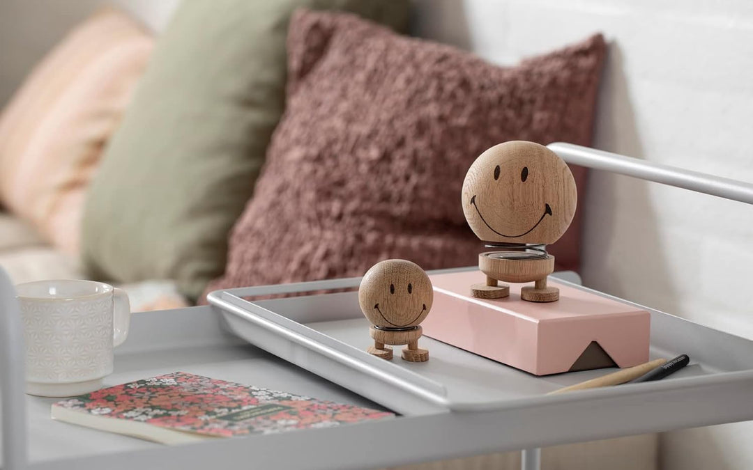 Hoptimist Smiley 7,4 x 8,3 x 9,5 cm M Raw Oak, M Raw Oak