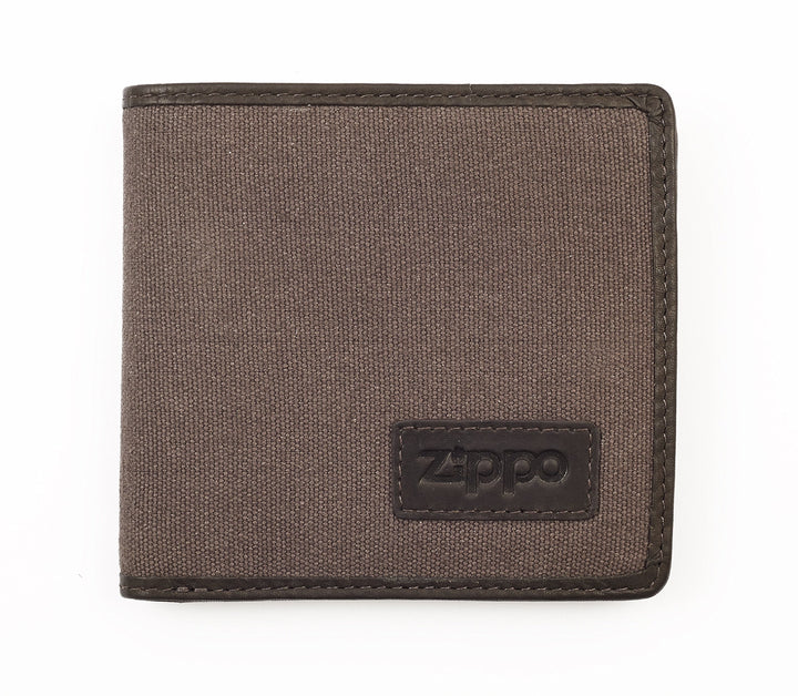Zippo Herren Leder & Canvas Geldbörse Braun (Braun)