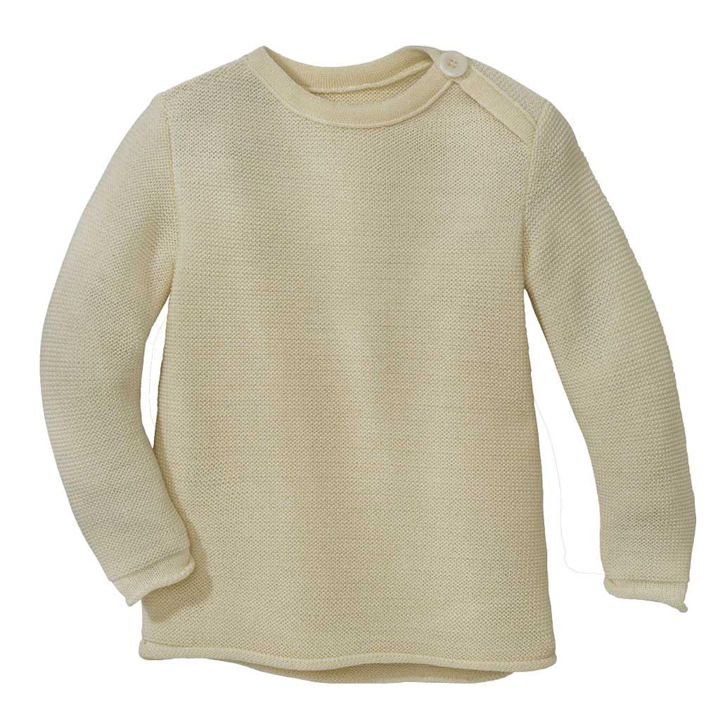 Baby-Pullover Baby &amp; Kleinkind - 100% Bio-Merino - atmungsaktiv, warm Unisex Gr. 50 – 92 - nachhalti