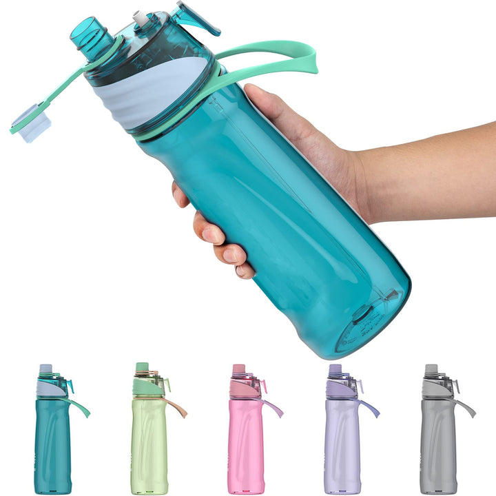 950ml Trinkflasche mit sprühfunktion Nebel Sport Wasserflasche Auslaufsicherer Flasche für Jungen un