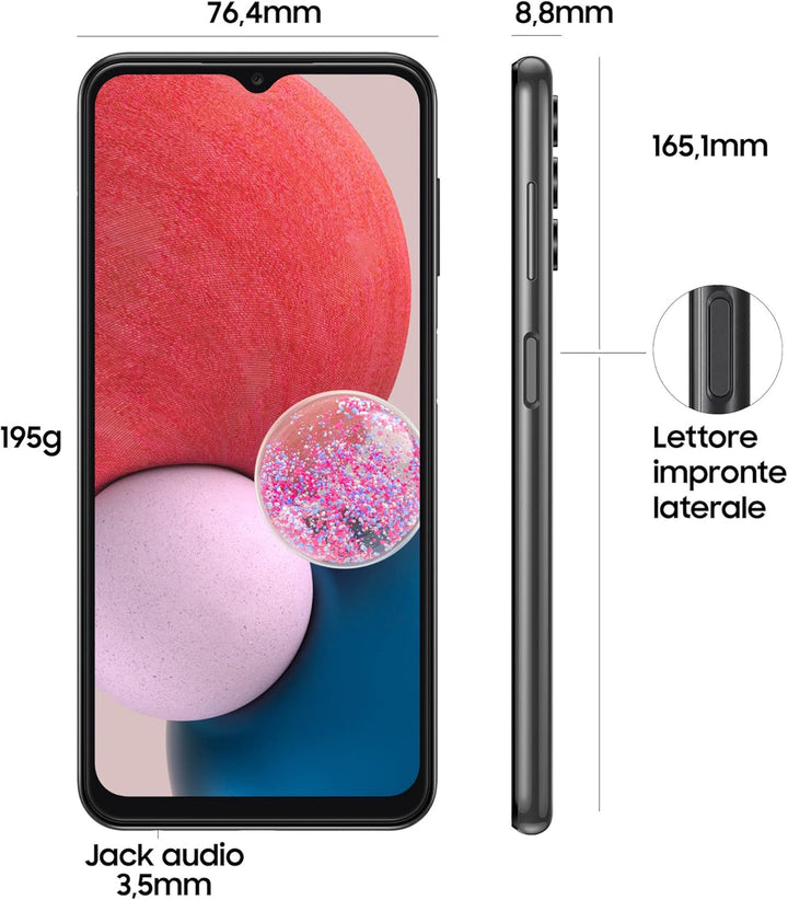 Samsung Galaxy A13 SM-A137FZKUEUE Smartphone 16.8 cm (6.6) Dual SIM 4G USB Type-C 3 GB 32 GB 5000 mA
