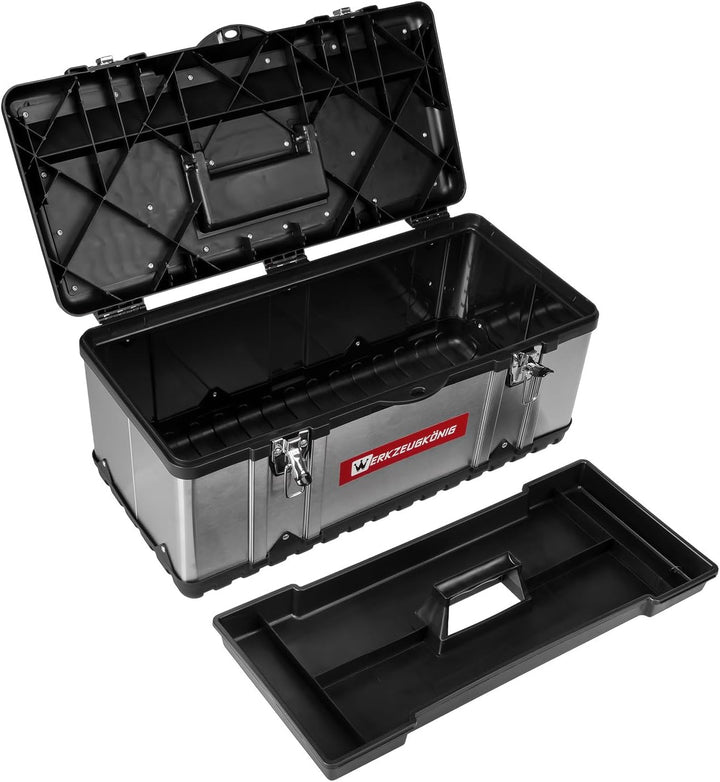 Werkzeugkoffer Edelstahl Kunststoff Grösse XL 58 x 31 x 25,5 cm Edelstahl - Grösse XL - 25 Liter, Ed