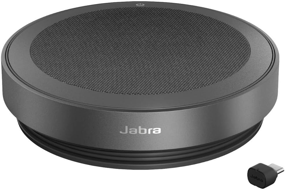 Jabra Speak2 75 schnurlose Freisprechlösung mit USB-C Bluetooth-Adapter, 4 Mikrofone mit Geräuschunt