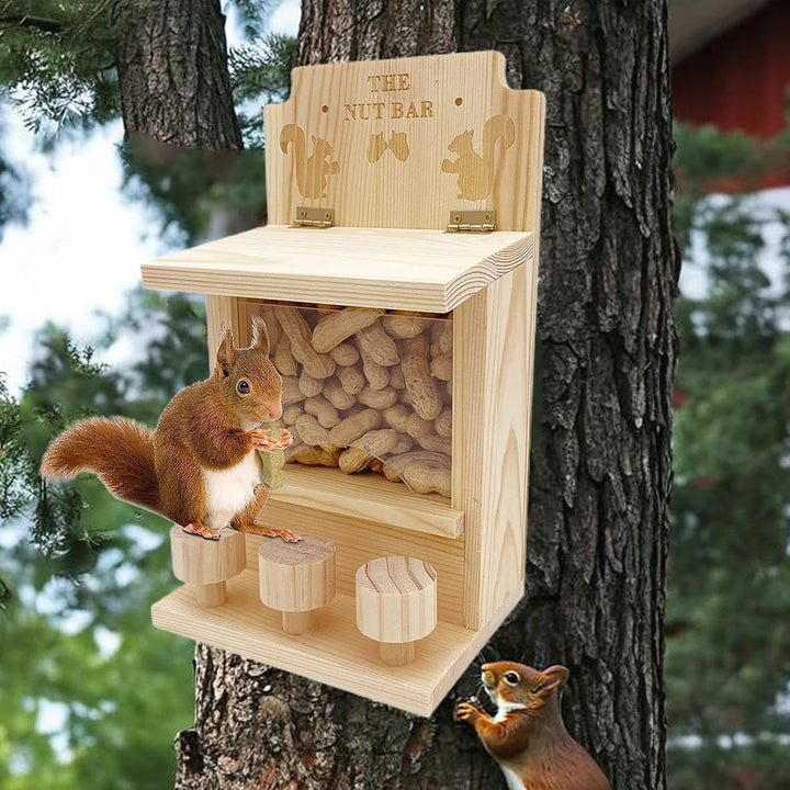 Generisch Eichhörnchen-Futterstation - Eichhörnchen-Picknicktisch-Futterspender, Wandmontage, Grosse