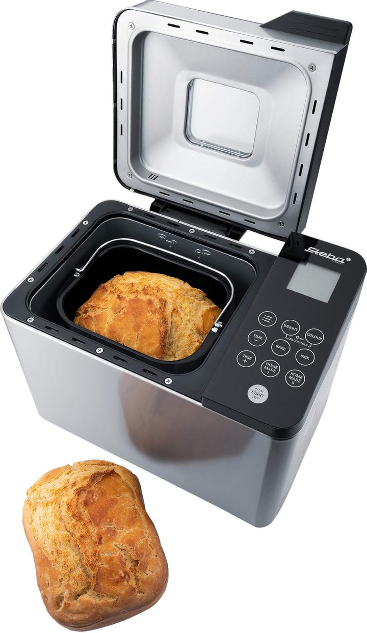 Steba Brotbackautomat, 17 Automatikprogramme, u.a. für glutenfreies Brot, Brotgewicht (500, 750, 100