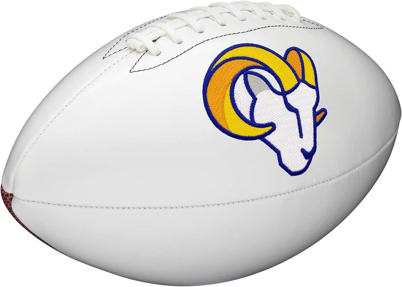 Wilson NFL Logo Autograph Football Autogramm, Live LOS ANGELES RAMS, Autogramm, Live LOS ANGELES RAM