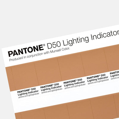 PANTONE LNDS-1PK-D50 Lighting Indicator Stickers D50 [Eine Seite mit 40 Sticker], Mehrfarbig, Lighti