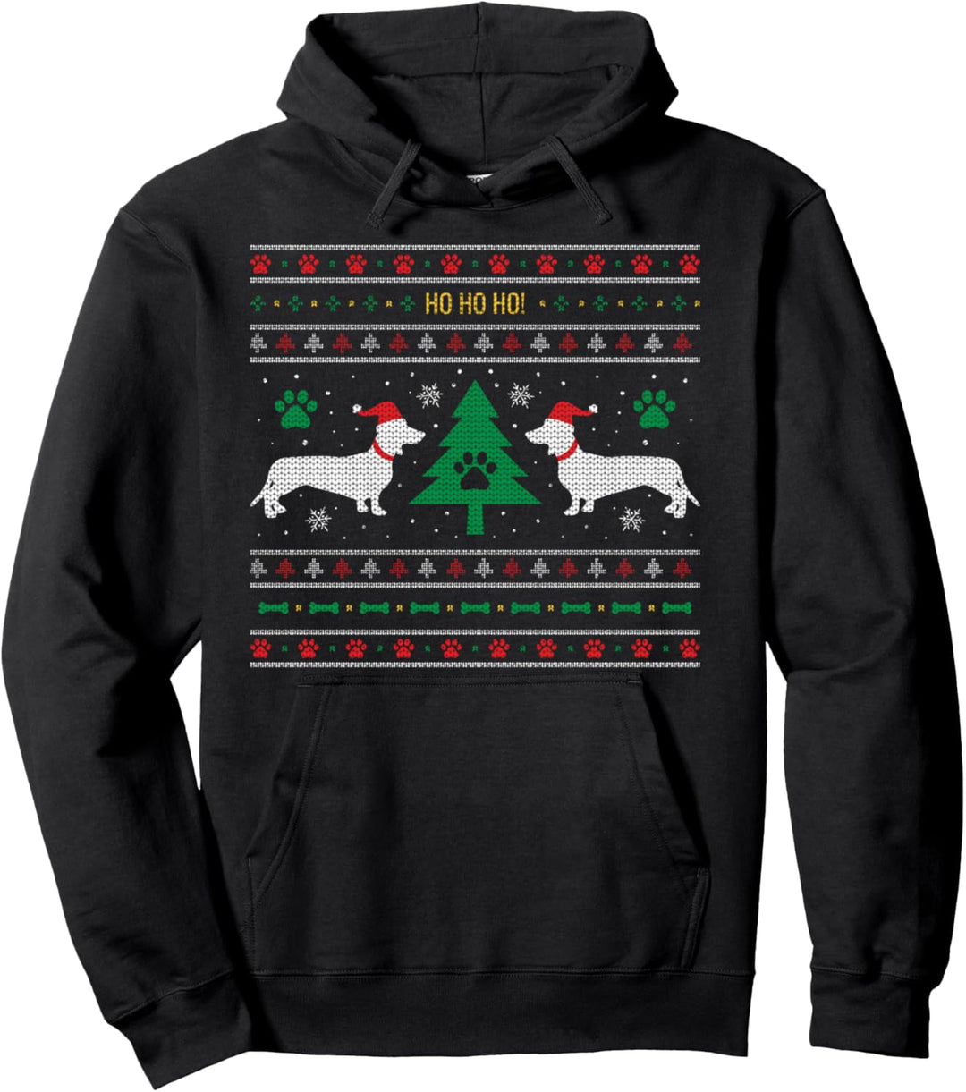 Dackel Ugly Christmas Sweater Pullover Hoodie
