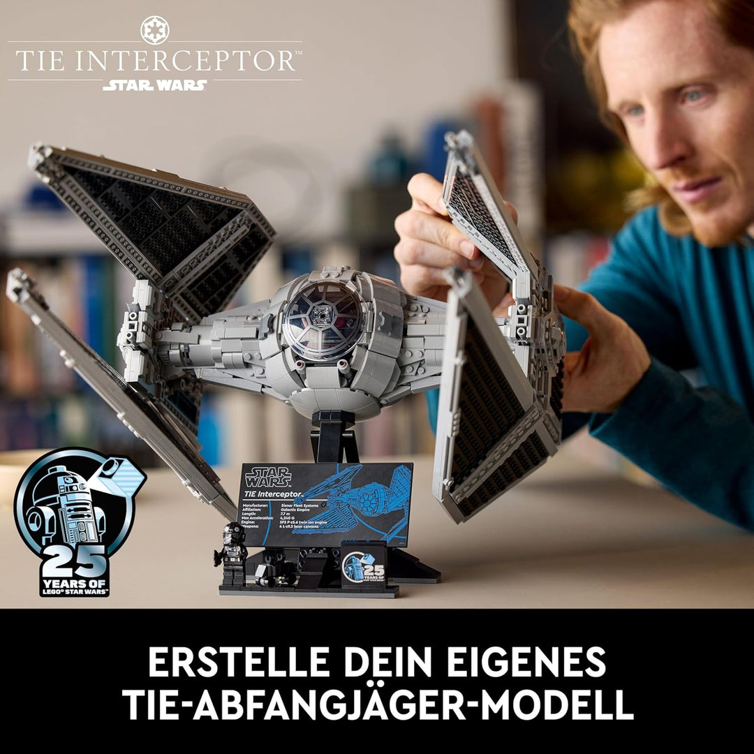 LEGO Star Wars TIE-Abfangjäger, kreatives Bauset aus der Ultimate Collector Series für Erwachsene, M