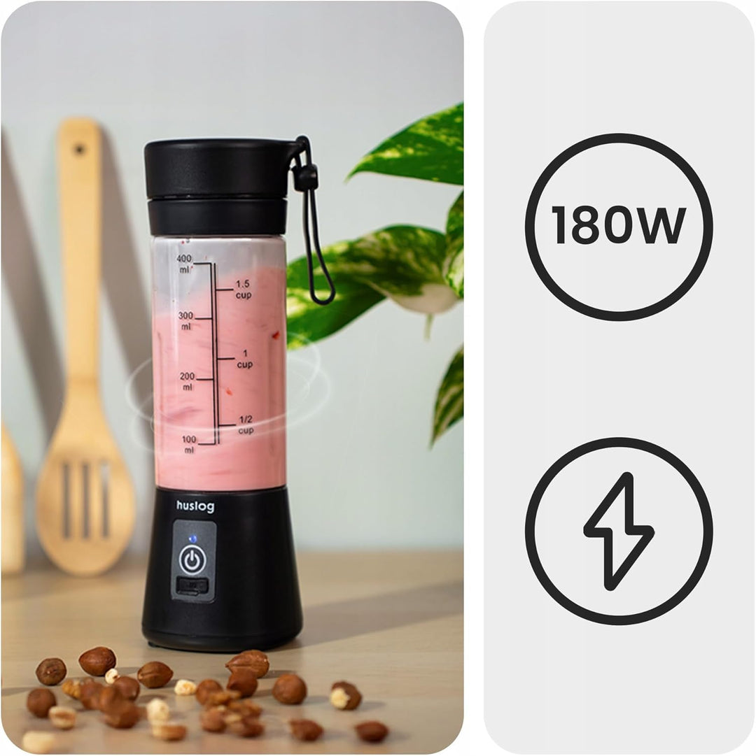 Standmixer Tragbar Kabelloser Mixer To Go 180W, Usb, Schwarz