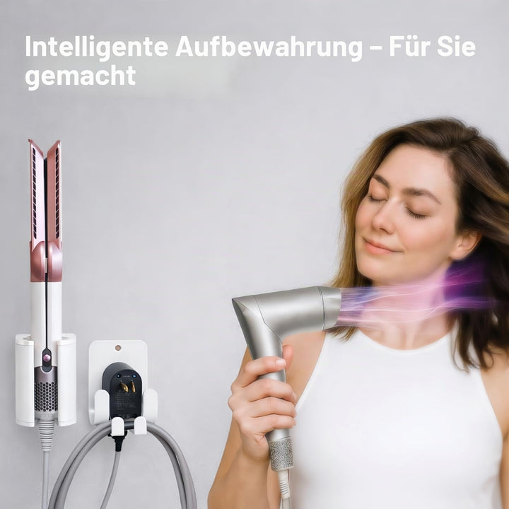 Glätteisen Halterung, Aluminium Fönhalter Ohne Bohren , Wand Ohne Bohren Dyson Airstraight Halter Ko