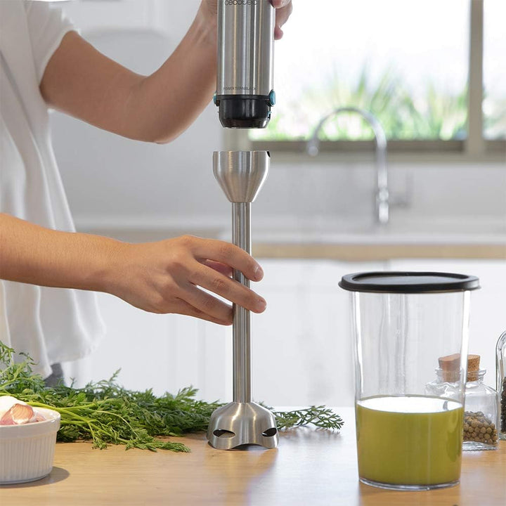 Cecotec Stabmixer Power TitanBlack 1500 XL Cream. 1500 W, CrossBlades Technologie mit 4-Klinge-Blätt