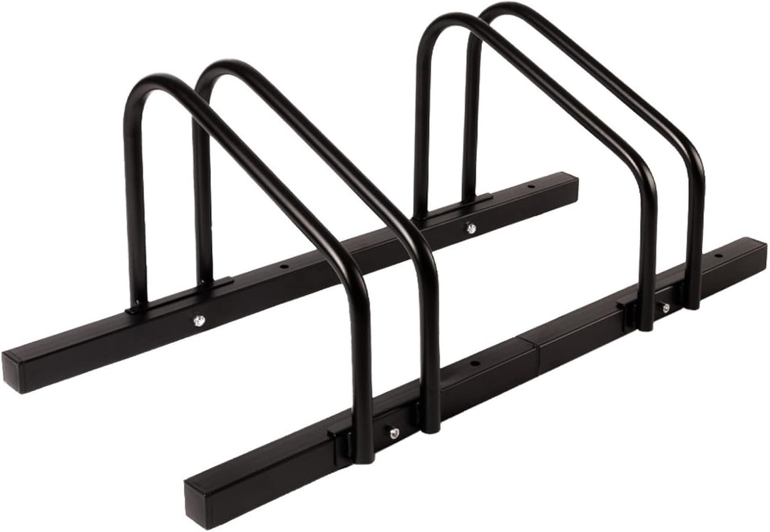 Floordirekt Fahrradständer für 2 Fahrräder mit Reifenbreiten bis 55 mm Eisen Fahrradhalter Aufstells