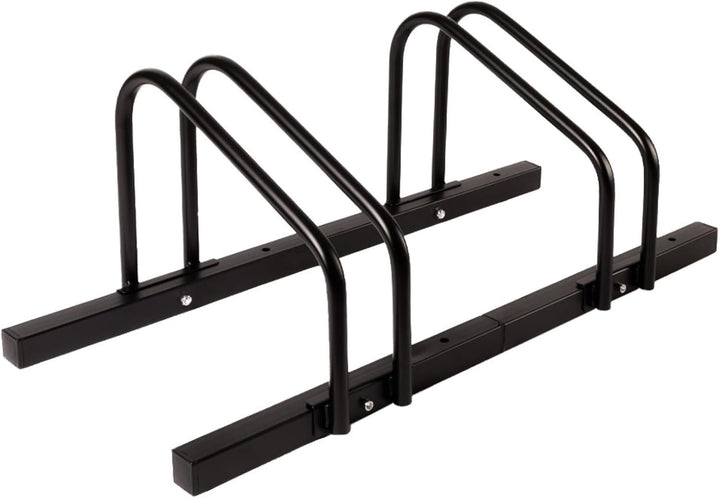Floordirekt Fahrradständer für 2 Fahrräder mit Reifenbreiten bis 55 mm Eisen Fahrradhalter Aufstells