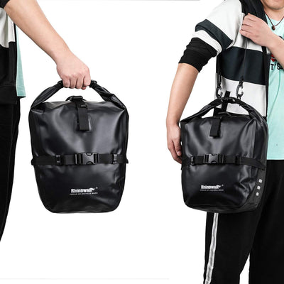 Rhinowalk 20L Fahrradtasche Wasserdicht Gepäckträgertasche Fahrrad Gepäckträger Seitentaschen Rollto