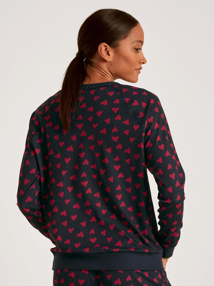 CALIDA Favourites Langarmshirt Damen, aus 100% Baumwolle 32-34 Rio Red, 32-34 Rio Red