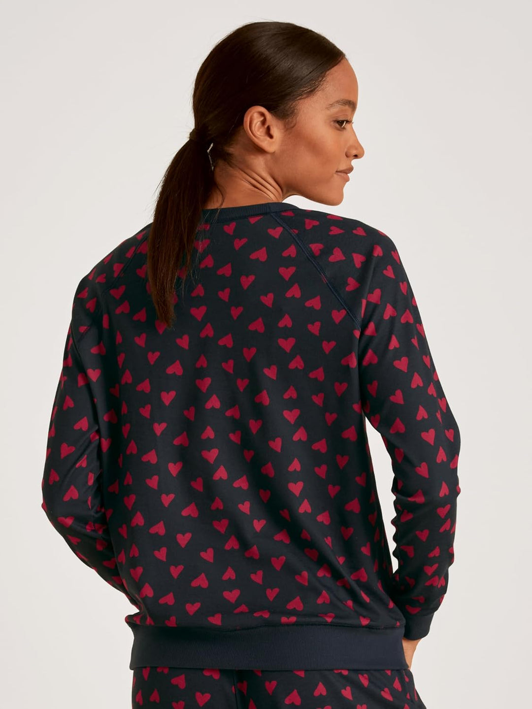 CALIDA Favourites Langarmshirt Damen, aus 100% Baumwolle 32-34 Rio Red, 32-34 Rio Red