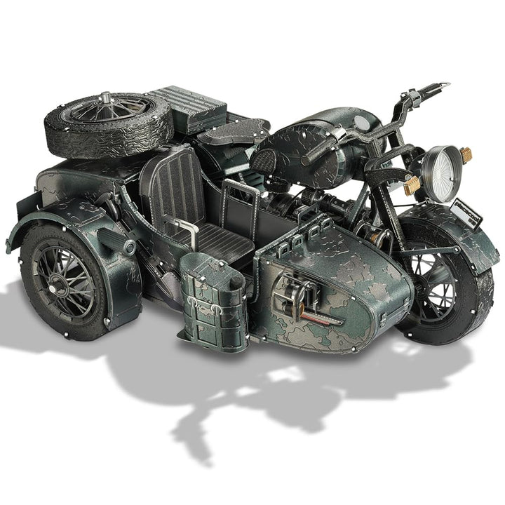 piececool 3D Puzzle Metall Motorradmodell Dreirädrige Motorräder, 3D Metall Puzzle für 340 Edelstahl