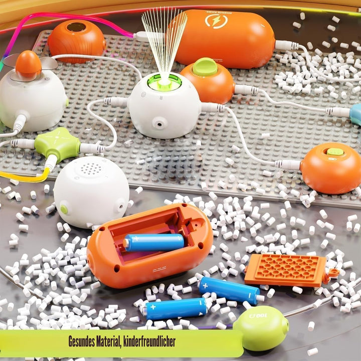 Experimentiermodul für physikalische Schaltkreise, DIY-Kombinationspuzzle für Kinder, elektronischer
