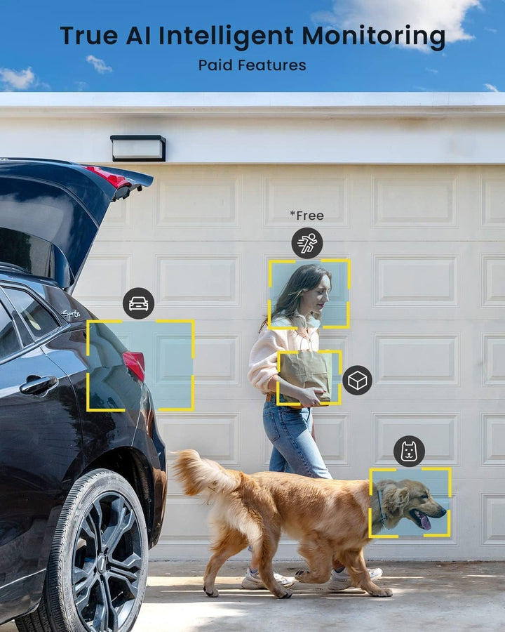 ieGeek Überwachungskamera Aussen Akku 15000mAh 355°/120°Schwenkbar mit Solarpanel，1080P Kabellose Ou